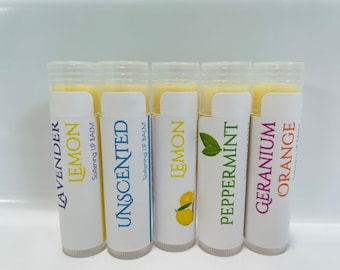 Lip Balms, Vegan All Natural Lip Balm, Homemade Lip Gloss, Lemon Balm, Lavender Lip Balm, Unscented Lip Balm, Peppermint Lip Balm, Balms