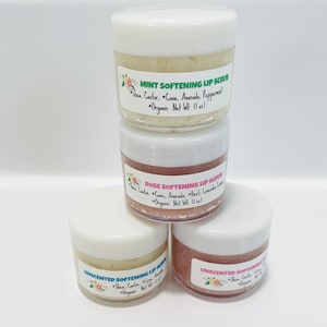 Natural Lip Scrub, Vegan Lip Scrub, Exfoliating Scrub, Sugar Scrub, Lip Care, Peppermint Lip Scrub, Lavender Lemon Lip Scrub, Lip polish