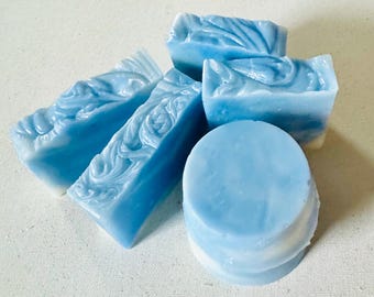 Organic Citrus Mint Kaolin Clay Vegan Soap, Shampoo Bar, Homemade Coconut Soap, Natural Coconut Soap, Handcrafted Cleansing Bar, Clary Sage