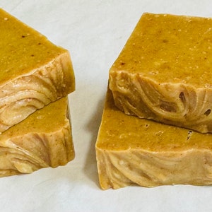 Aloe Coconut Milk Oat Turmeric Kaolin Clay Chickweed Lemon Orange Eucalyptus Soap, Aloe Turmeric Honey Oats Milk Soap,  Face Body Soap