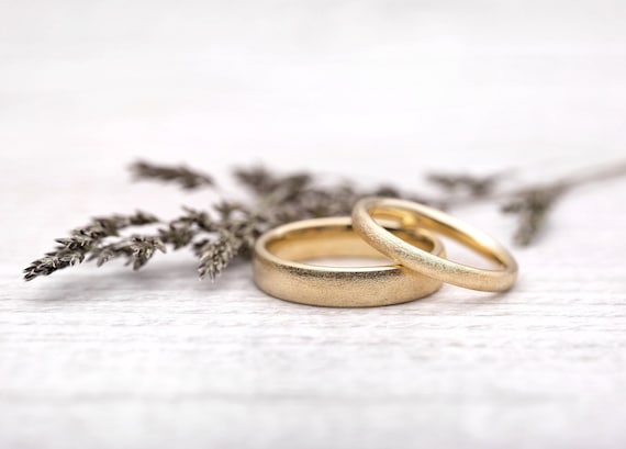 Wedding Rings gold Stardust Wedding Rings Partner Rings