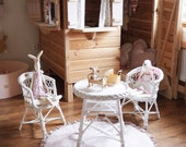 Wicker furniture for kids , rattan furniture, table and two chairs, chairs for kids