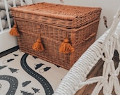 Wicker toy chest Christmas gift