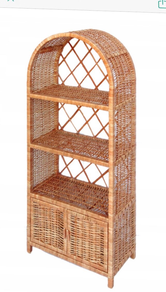 Wicker shelf 124cm high Living Room Furniture Home & Living Bookshelves