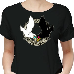 Hugin & Munin // T-Shirt / Mask / Kids T-Shirt / Sweatshirt / Hoodie / Big size // Norse mythology odin crows raven tee