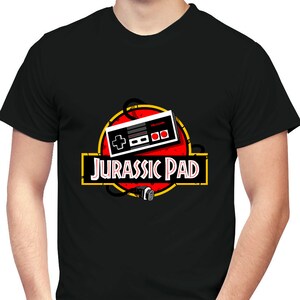 Jurassic Pad // T-Shirt / Mask / Kids T-Shirt / Sweatshirt / Hoodie / Big size // Nes Jurassic Park Game Videogame Tee