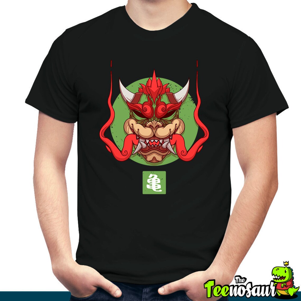 Oni Bowser // T-shirt / Mask / Kids T-shirt / Sweatshirt / Hoodie / Big ...