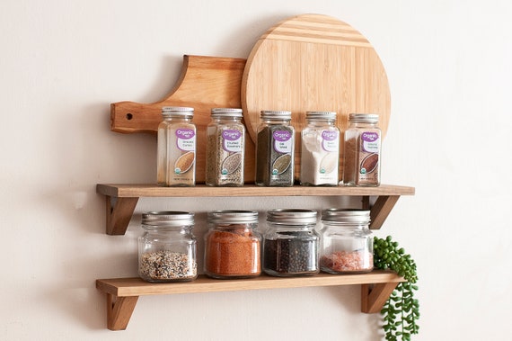 Floating spice online shelf