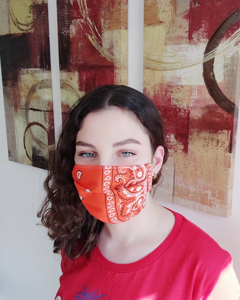 Easy Breathe Face Mask Adjustable Elastic Reusable Washable Etsy Canada