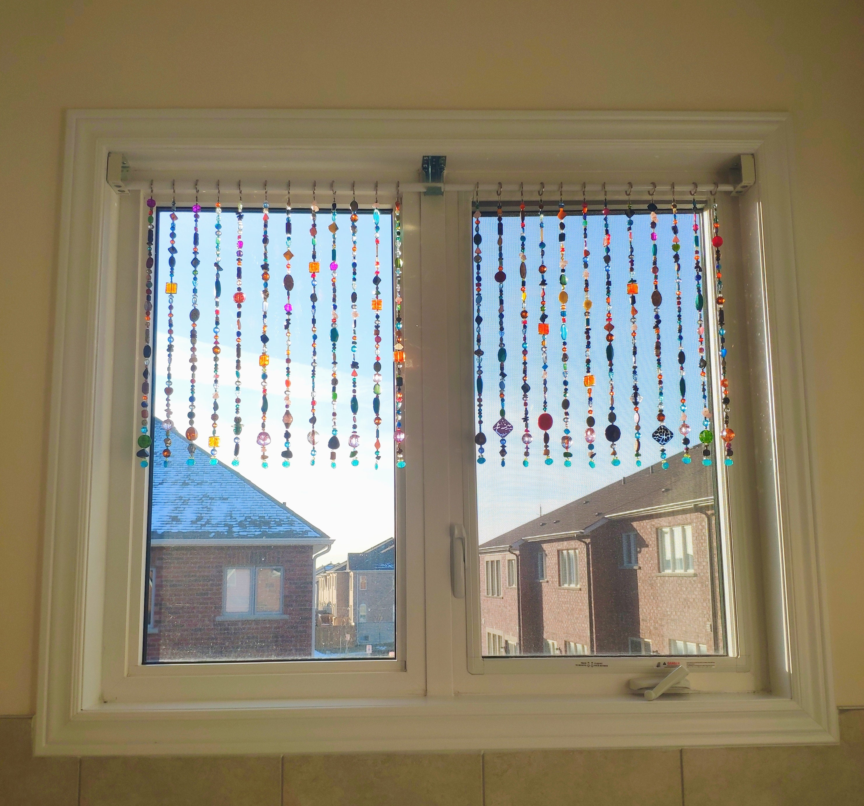 Crystal Curtains Suncatcher Wall Décor Beaded Curtain Yoga Etsy