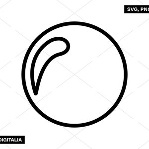 Bubblegum Outline - Black, Gum, Bubble, Vector Art, Instant Digital Download; Svg Cut Files, Png, Jpg, Ai, Printing, Cricut, Silhouette!