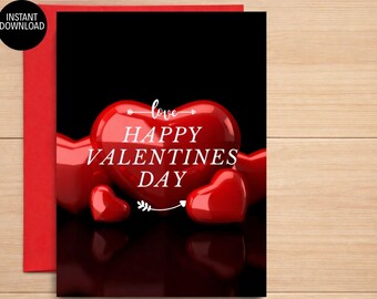 Valentine’s Day Printable Greeting Card – Instant Download