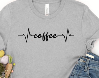 Coffee Shirt, Coffee Life Line Shirt, Coffee Lovers Shirt, Coffee Shirt Women's, Funny Coffee Shirt, Coffee Before Talkie, Gift for Friend