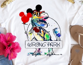 Wrong park sales disney shirt