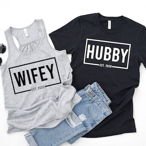 Wifey and Hubby Shirt,Mr and Mrs,Just Married Shirt,Honeymoon Shirt,Wedding Shirt,Wife And Hubs Shirts,Just Married Shirts,Couples Shirts