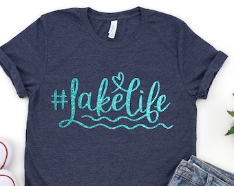 Lake life Shirt, Lake Shirt, Gift for Travel Lover, Gift for Adventurer, Wildlife Shirts,Vacation Shirts,Gift for Her,Camper Shirt, Lakelife