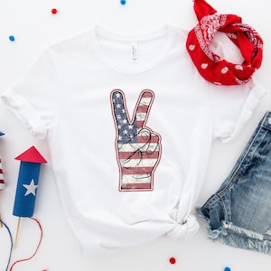 America Peace Shirt, America Shirt, American Flag Shirt, Peace Hand Shirt, The USA Flag Shirt, 4th Of July Shirt,Independence Day Shirt