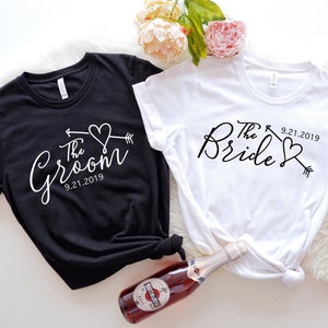 Bride and Groom Shirts, Wifey and Hubby Shirt,Mr and Mrs,Just Married Shirt,Honeymoon Shirt,Wife And Hubs Shirts,Just Married Shirts