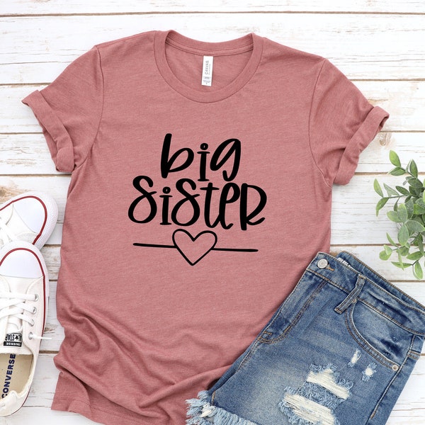 Große Schwester Shirt, große Schwester Shirt, große Schwester Shirt, Schwester Shirts Schwangerschaft Ankündigung, Baby Ankündigung Shirt