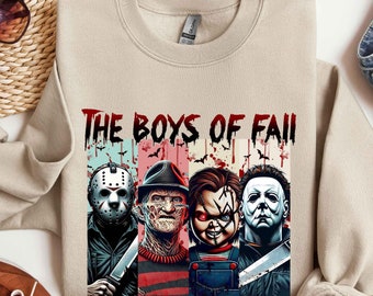 Boys Of Fall Halloween Sweatshirt, Horror Halloween Shirt, Halloween Sweatshirt, Trendy Halloween Shirt, Funny Halloween Sweatshirt