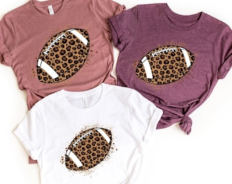 Leopard Football Shirt, Football Shirt, Football Shirt, Football Game Day Shirt, Game Day Shirt, Sunday Football Shirt, College Football Tee