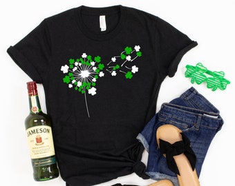 Dandelion St. Patricks Day Shirt, St Patricks Day Shirt, Irish Gifts , Clover Shirt, Shamrock Shirt, Shamrock, Lucky Shirt, Irish Day Shirt