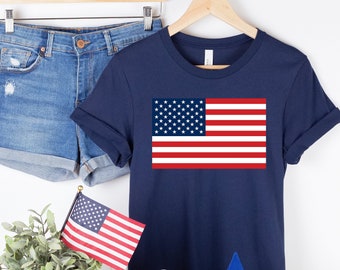 Usa Flag Shirt, American Flag Shirt, 4th of July Shirt, Independence Day Shirt, Patriotic Shirt, 4th of July, Red White Blue, Fourth of July