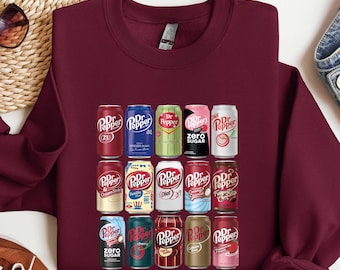 Sweatshirt Dr Pepper, chemise de Noël Dr Pepper, sweat-shirt Dr Pepper, cadeau de Noël pour amateur Dr Pepper, chemise de fan Dr Pepper