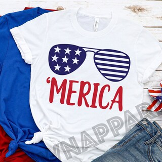 Merica Shirt, 4th of July Shirt, 4th of July, Merica Glasses Shirt, 4th of July Glasses Shirt