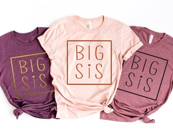 Big sister shirt, Big sis shirt, Big Sister Shirt, Little Sister Shirt, Sister Shirts Pregnancy Announcement, Baby Announcement Shirt