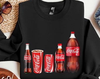 Sweat Coca Cola, chemise de Noël Coca Cola, sweat Coke, cadeau de Noël pour amateur de coke, chemise de fan de Coca Cola, t-shirt de Noël drôle
