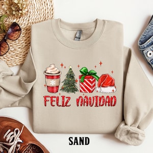 Feliz Navidad Sweatshirt, Feliz Navidad Shirt, Feliz Navidad Matching Shirts, Christmas Matching Shirts, Spanish Christmas Shirt