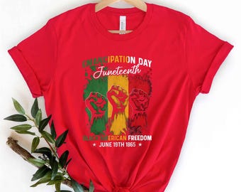 Camiseta de la Libertad Afroamericana, Día de la Emancipación Juneteenth, Respeto a la Historia Negra, Apoyo a la Libertad Afroamericana, Camiseta Black Queen Magic