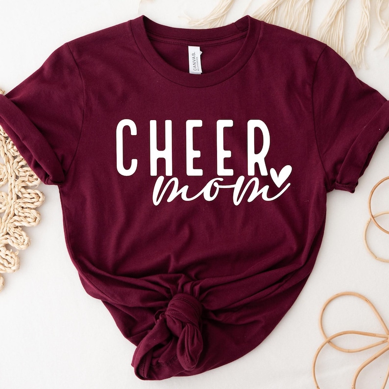 Cheer Mom Shirt, Mama Heart Shirt, New Mom Shirt, Mom To Be Shirt, Mom Life Shirt, Mothers Day Shirt, Happy Mothers Day, Gift For Mom image 1