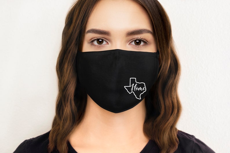 Texas Home Face Mask Texas Home Side Face Mask Washable Face Etsy