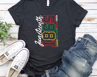 Día de la Excelencia de Juneteenth, Camiseta de Cultura Afroamericana, Respeto a la Historia Afroamericana, Apoyo a la Libertad Afroamericana, Camiseta Reina Negra