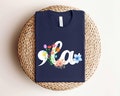 Floral Comma La Shirt, Kamala-La Sweatshirt, Kamala Harris Shirt, Comma-La Shirt, Cute Kamala Shirt, La Sweatshirt, Kamala Sweatshirt