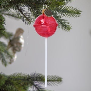 Glass Lollipop Glass Christmas Ornament Handmade decoration
