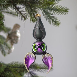 Glass Big Bat Handmade free blown Halloween decoration glass Christmas tree ornament