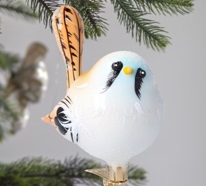 Boule De Noël Transparente Avec Oiseaux - Décoration De Sapin En Plastique, 6 Cm, Motif Colibri/cardinal