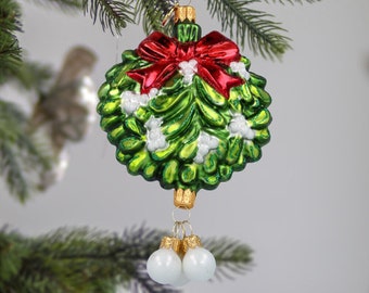 ヤドリギのパーソナライズされたクリスマスリース - Etsy 日本
