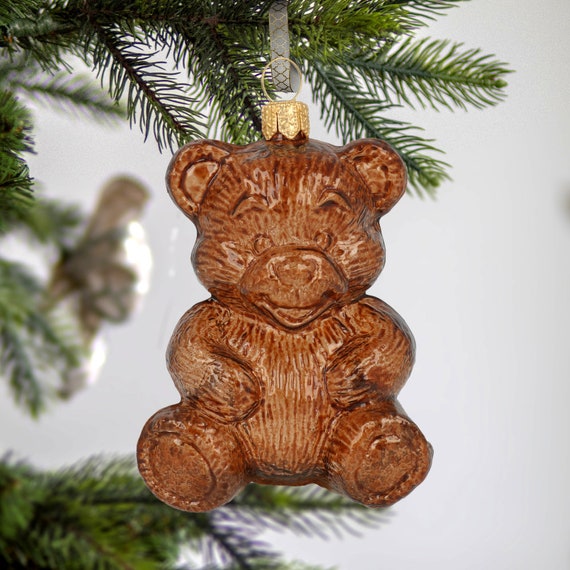 テディベアクリスマスのクリアボール ブラウンベア(L3D392) - クリスマスイルミネーションの老舗 コロナ産業