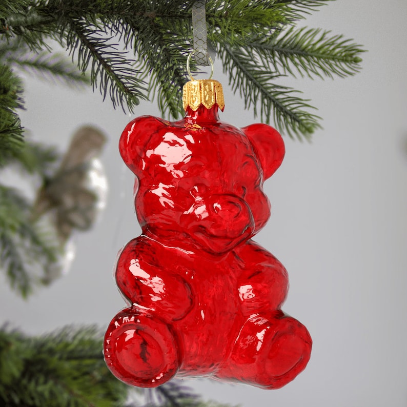 Glass Jelly Gummy Bear Glass Christmas Ornament Handmade - Etsy