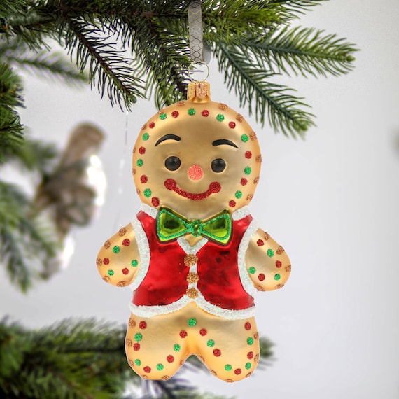 ジンジャーマン ガラス製オーナメント デコレーションクリスマスツリー