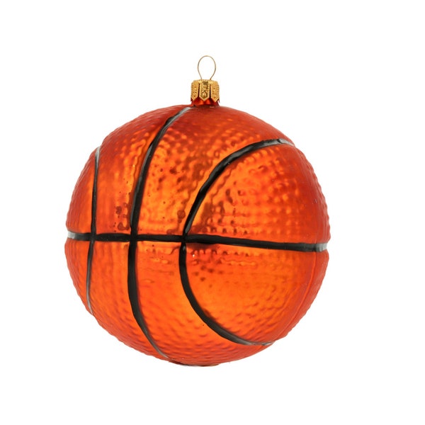 Basketball Glass Christmas tree decoration Handmade Ornament