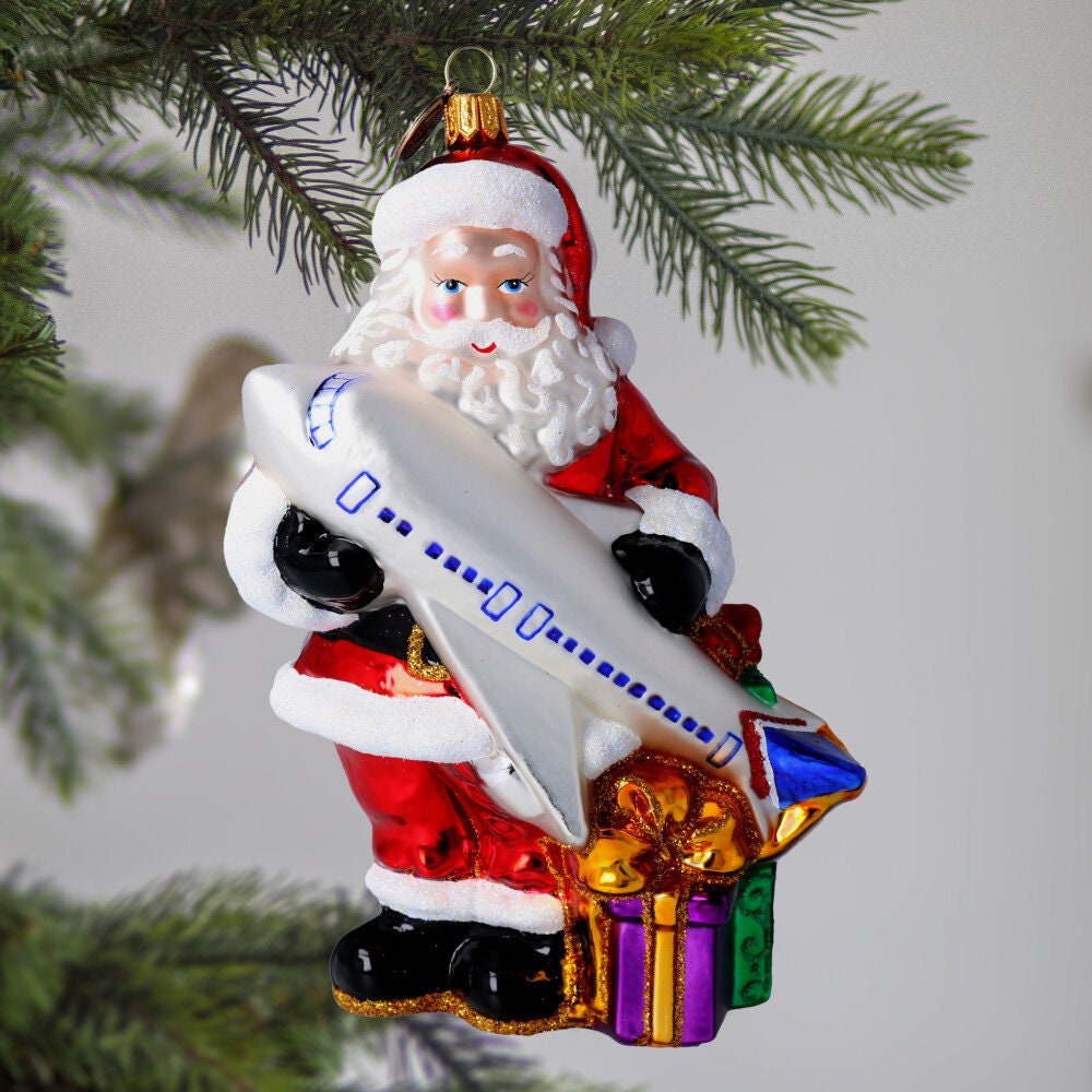 年末のプロモーション大特価！年末のプロモーション大特価！Christmas Decorations A Visit From Santa Claus  And His Bag Of Christmas Toys Holiday Decor Statue 室内装飾