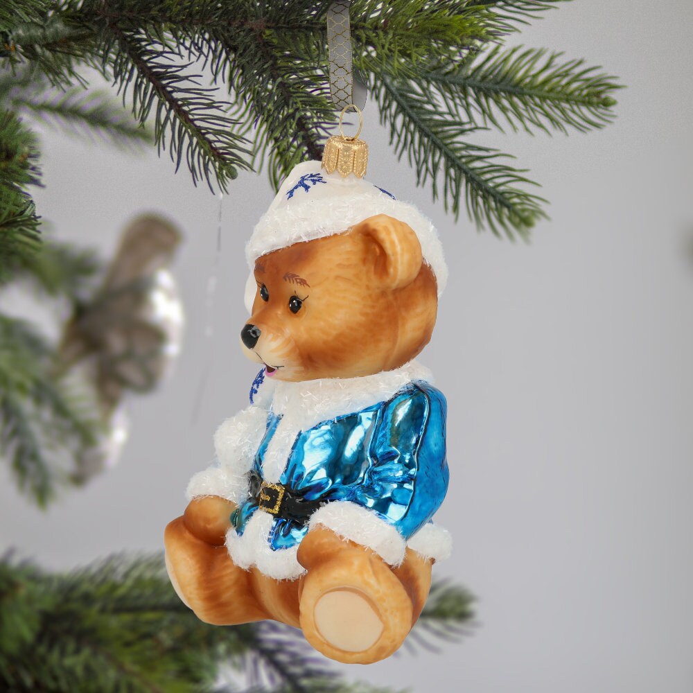 Small Cream Colored Teddy Bear Ornament, Fabric Feels Like Suede, Has a  Hanger for Holiday Tree Trimming, Sweet Little Bear/collect for Fun 