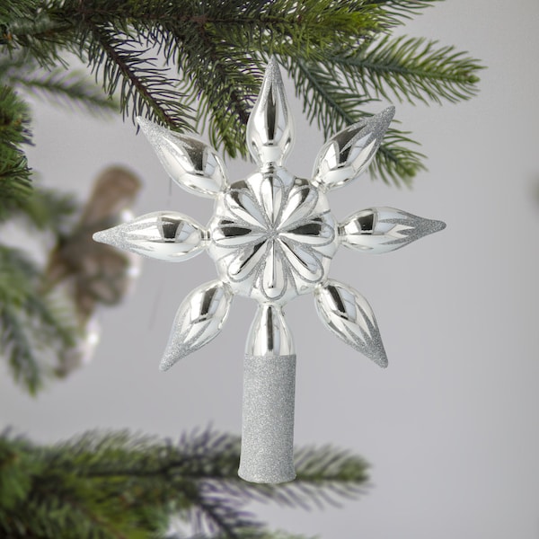 Silver Tree Topper Etsy