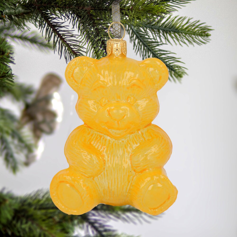 ガラスセット ゼリーグミベア 4個 ガラスクリスマスオーナメント