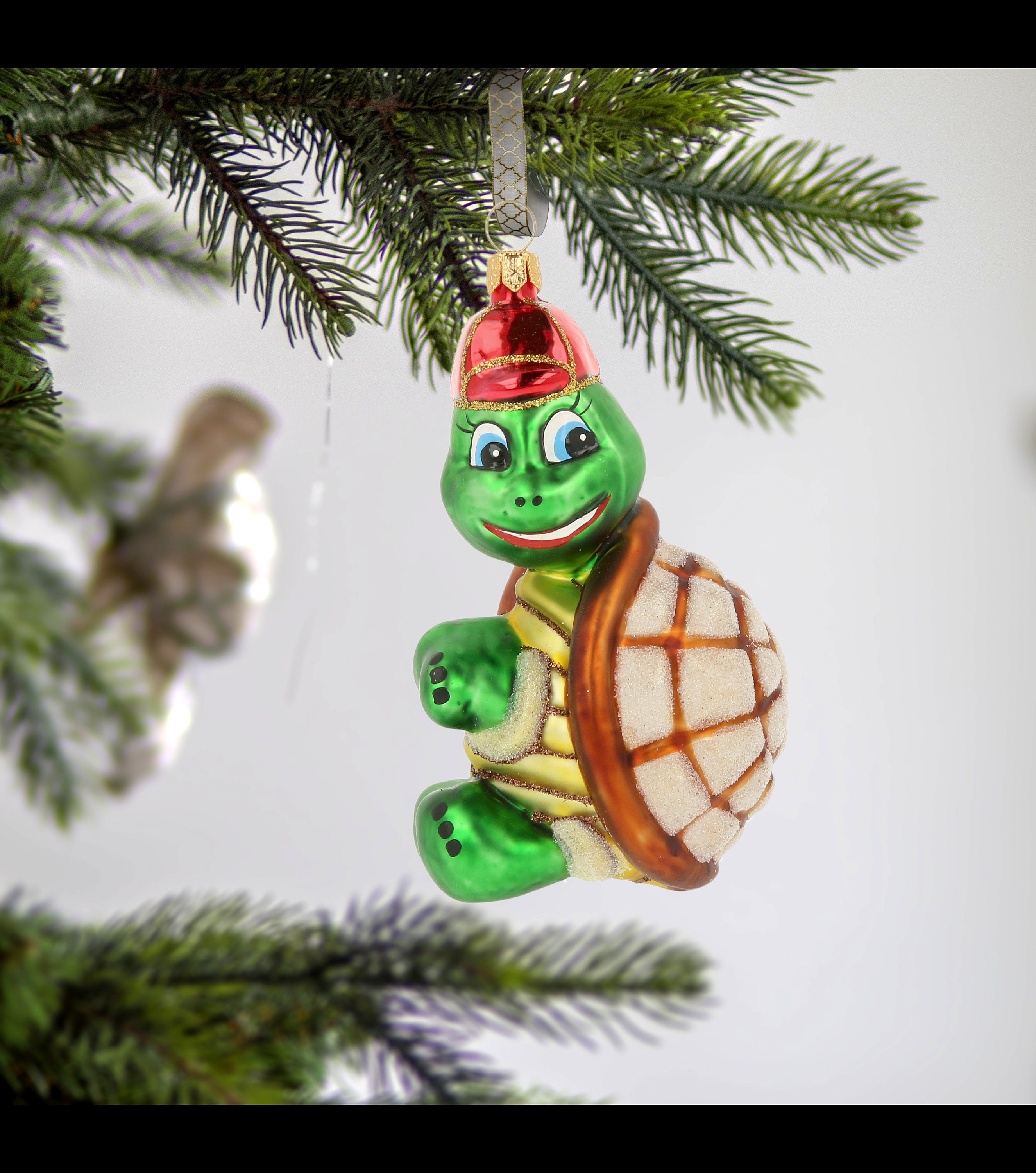 Greenhaw Christmas Letter 2022 Glass Baby Boy Turtle Christmas Tree Decoration Merry | Etsy